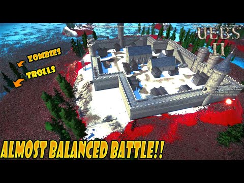 2,000,000 Zombies & Trolls Attacks Fortress [ ALMOST BALANCED BATTLE ] ⚔ Uebs 2