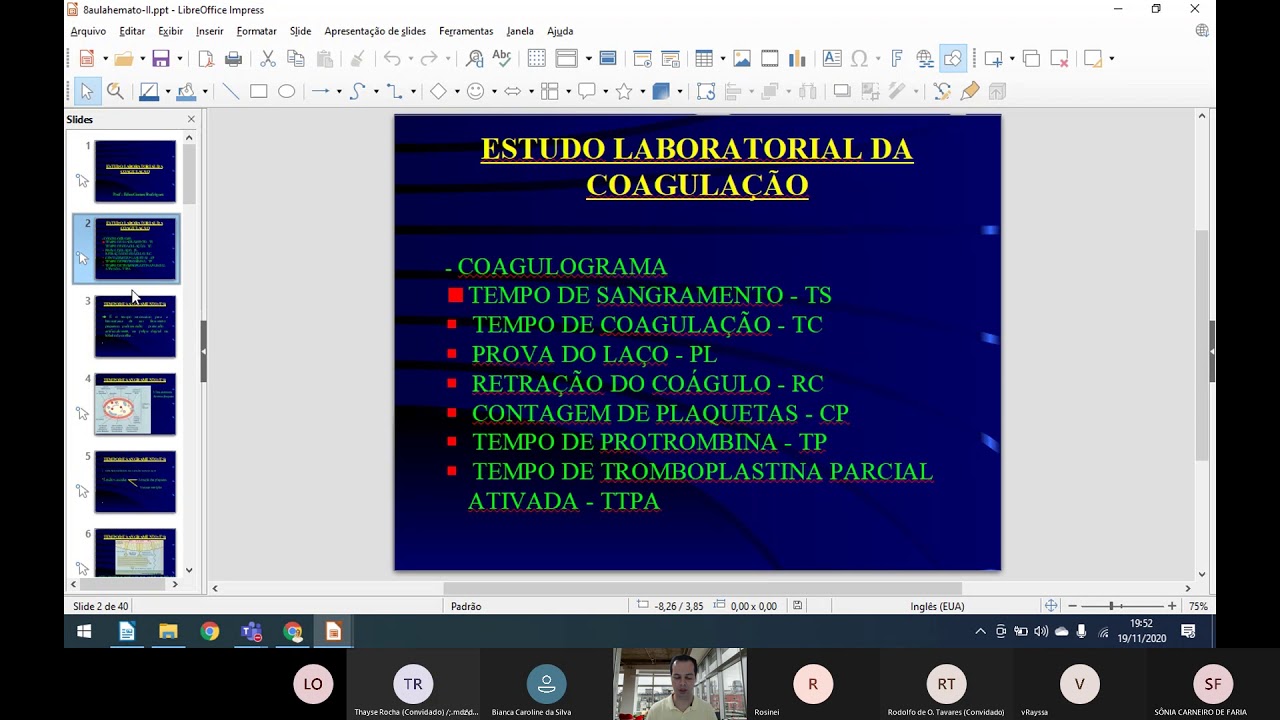 Hemostasia primária e secundária_Revisão com exercícios.
