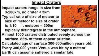 Astronomy - Ch. 11: Venus (9 of 61) Impact Craters