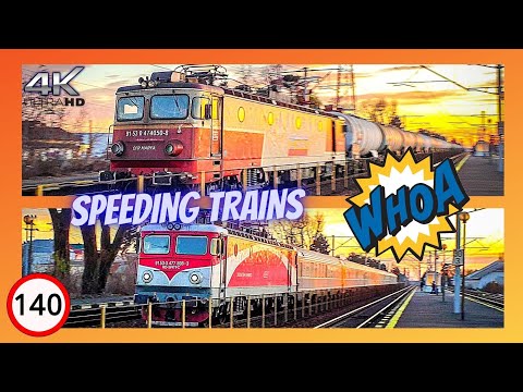 Trenuri in Viteza la Apus / Speeding Trains at Sunset | Peris Part 2