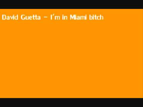 David Guetta - I'm in miami bitch