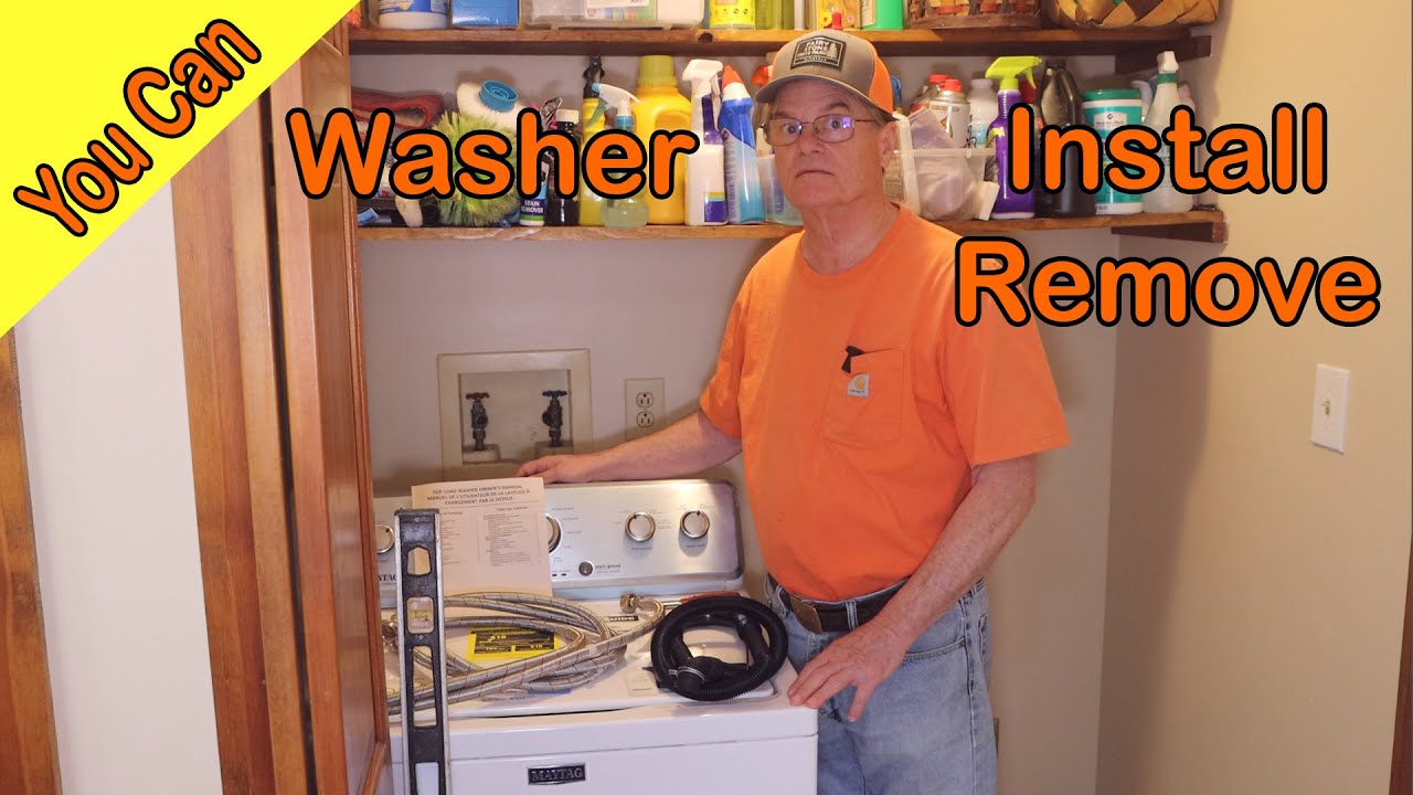 How to remove and replace a washing machine