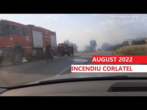 Incendiu, arde Corlatel spre Vanju Mare, Mehedinti August 2022