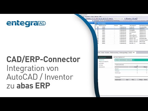 CAD/ERP-Connector Integration von AutoCAD / Inventor zu abas ERP