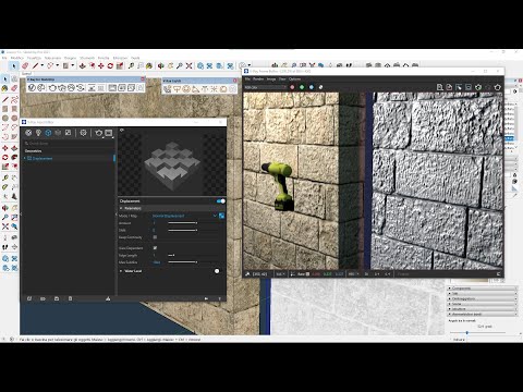 Videocorso VRAY Sketchup - 13 - Normal, Bump e Displacement, Rilievo Estruso, Glossiness e Roughness