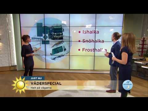 Varning för blixthalka! - Nyhetsmorgon (TV4)