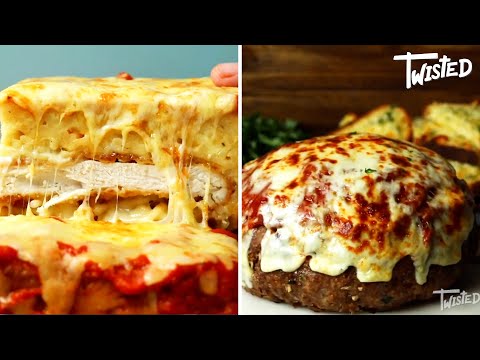 Huge Meatball With Stuffed With Cheese And Spaghetti | Twisted | Pasta Bakes