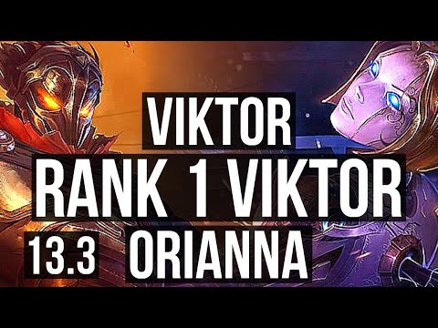 VIKTOR vs ORIANNA (MID) | Rank 1 Viktor, Rank 5, 5/1/5 | EUW Challenger | 13.3