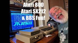 Atari 800 + Atari SX212 Retromodem Modem + BBS Fun - Bob Term - Southern Amis - Telnet