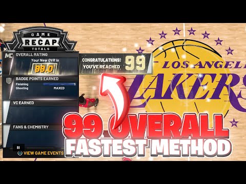 NBA 2K21 FASTEST 95-99 Overall Method in NBA2K21 Guaranteed 99.9 in 30 Minutes