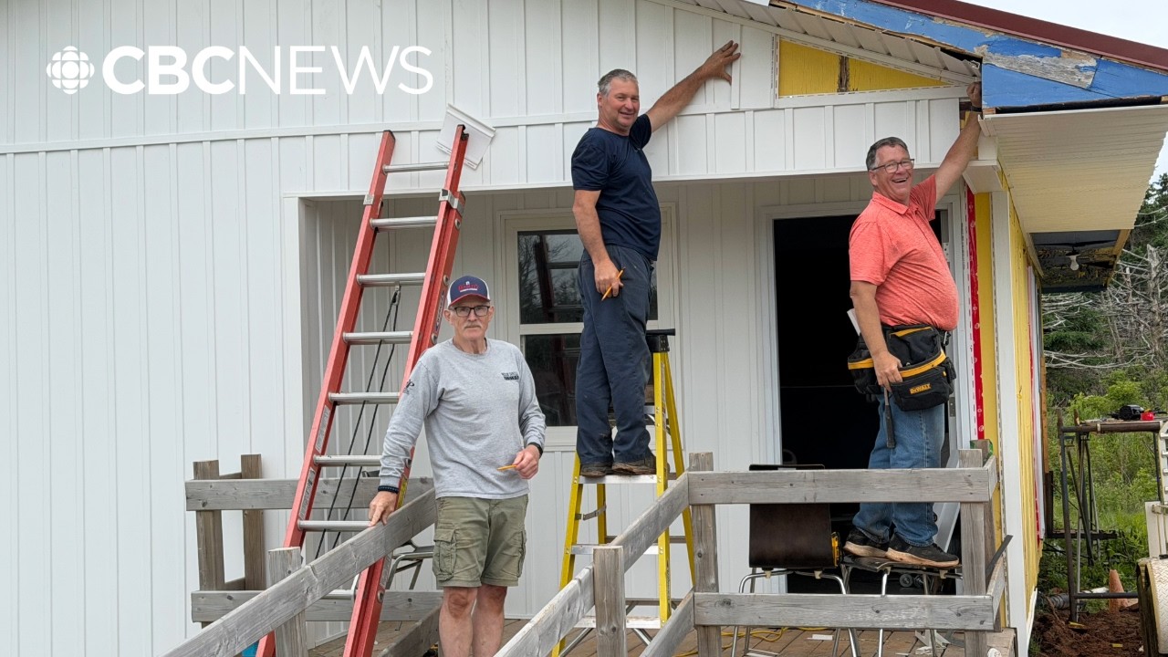 Video: Volunteers from coffee club restore last original building at Camp Gencheff in Stratford PEI