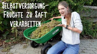 Selbstversorgung🍎Früchte zu haltbaren Saft verarbeiten🧃Ich zeige dir, wie es geht!😋