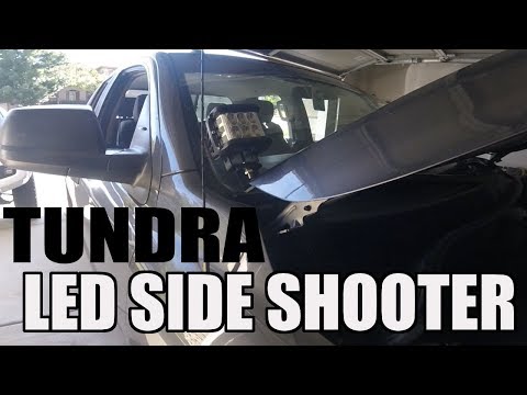 2016 Tundra side shooter ditch light install and review