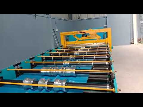 Mild steel hydraulic sheet roll forming machine, 19, capacit...