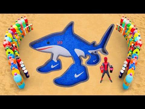 How to make Tralalero Tralala with Mentos & Soda, Orbeez, Giant Balloons of Pepsi, Coca Cola, Fanta