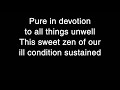 Meshuggah - obZen Lyrics [HQ]