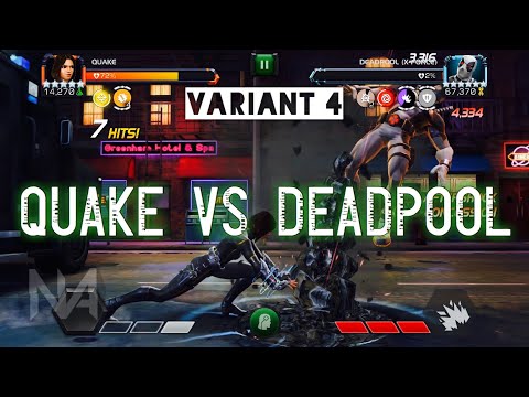 Quake vs Variant 4 (Waning Moon) Deadpool X-Force Boss