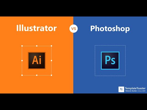 الاختلاف بين برنامج فوتوشوب و أليسترايتور | Adobe Photoshop VS Adobe Illustrator