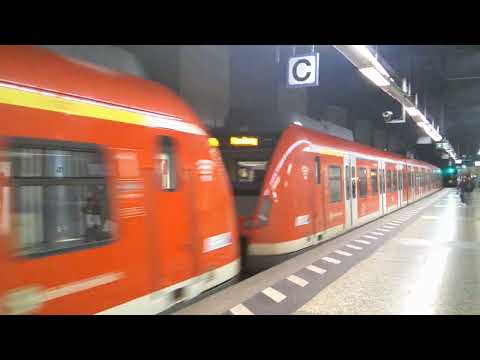 S Bahn Frankfurt Hauptbahnhof  S4 Ausfahrt Richtung Kronber im Taunus S Bah´n Rhein Main ET 430