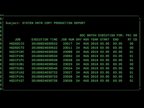 Writing reports in mainframe assembly - M191