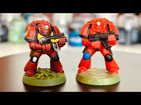 Painting retro space marines