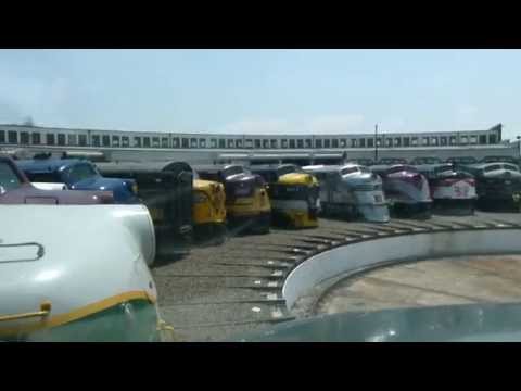 Riding the turntable in Erie E8A 833