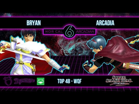 NorCal Arcadian 6 - Bryan (Marth) VS Arcadia (Marth) - SSBM - Top 48 Winners Quarters