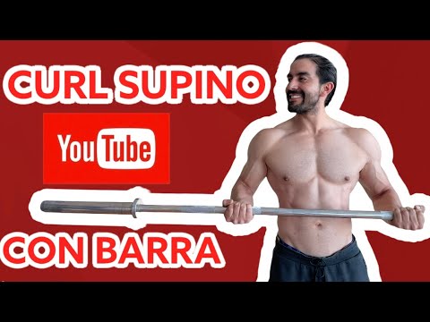 Bíceps curl supino con barra