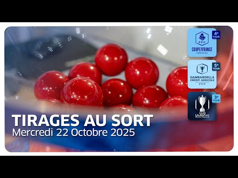 Tirages au sort (CDF Féminine, Coupe Gambardella CA et Coupe LAuRAFoot) 2025/2026 I (17h00)