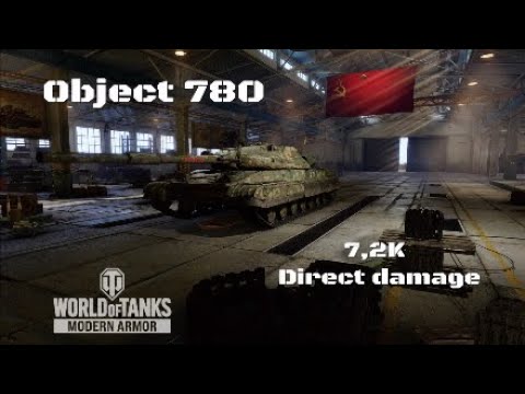 Object 780 in Bahía del pescador: 7,2K direct damage | World of Tanks | Wot console
