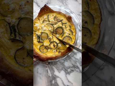 Puff Pastry Zucchini and Goat Cheese Quiche