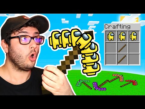 NUOVO PICCONE DI AMONG US SU MINECRAFT ITA *EFFICIENZA 300*