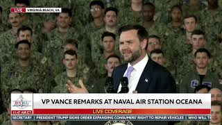 FULL EVENT: Vice President Vance Speaks at Naval Air Station Oceana - 07/01/26