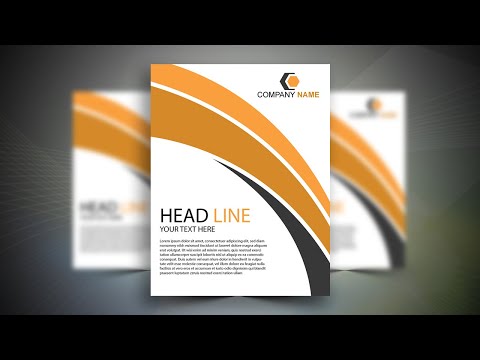 Easy Flyer Design Tutorial Creative A4 Flyer Design Photoshop CC Tutorial Vertex Graphic