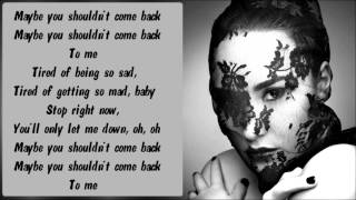 Demi Lovato - Shouldn&#39;t Come Back Instrumental / Karaoke with lyrics on screen