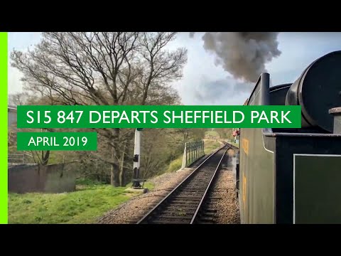 Southern Railway S15-class 4-6-0 No.847 departs Sheffield Park on the Bluebell Railway | April 2019