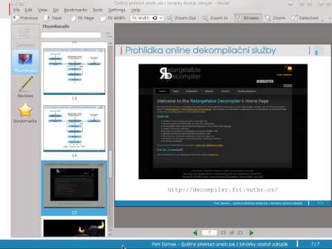 Petr Zemek - Zpětný překlad: Jak z binárky dostat zdroják