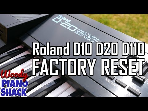 Roland D20 factory reset | Roland D10 | Roland D110