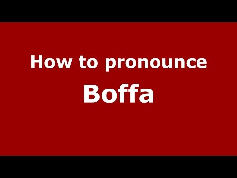 How to pronounce Boffa (Spanish/Argentina) - PronounceNames.com