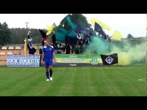 Kartofliska.pl: Victoria Kałuszyn - Podlasie Sokołów Podlaski 7.10.2012 oprawa kibiców Podlasia