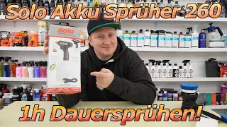 1h Dauerspray mit dem Solo Akkusprüher 260! Was leistet der Elektro-Sprüher im Test