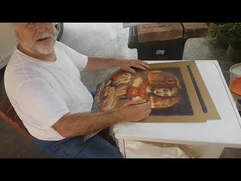 Midhat Jelkić Bosner - Djevojka s šipcima - potpisivanje serigrafije - edicija CROATIA UMJETNINE