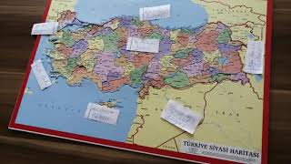 Türkiye haritası ve Bölgeler(Turkeys'map and regions)