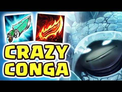 THE BEST SECRET OP TEAM | FRIENDS CRAZY CONGA LINE | NEW CRAZY BUILD RAMMUS JUNGLE - Nightblue3