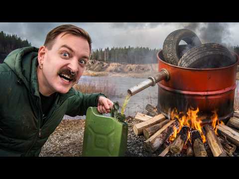 ДОБЫВАЕМ ТОПЛИВО ИЗ ШИН: ЭКСПЕРИМЕНТ