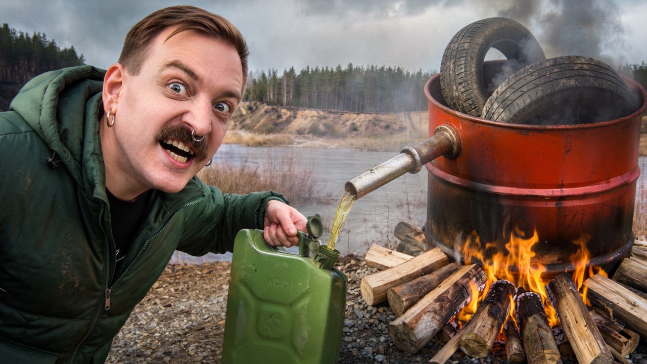 ДОБЫВАЕМ ТОПЛИВО ИЗ ШИН: ЭКСПЕРИМЕНТ