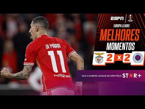 Gols e lances de Benfica x Rangers