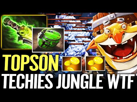 🔥 TOPSON Techies Jungle WTF? — 1st Try HUGE IMPACT Biggest Stack Ever Dota 2 Pro