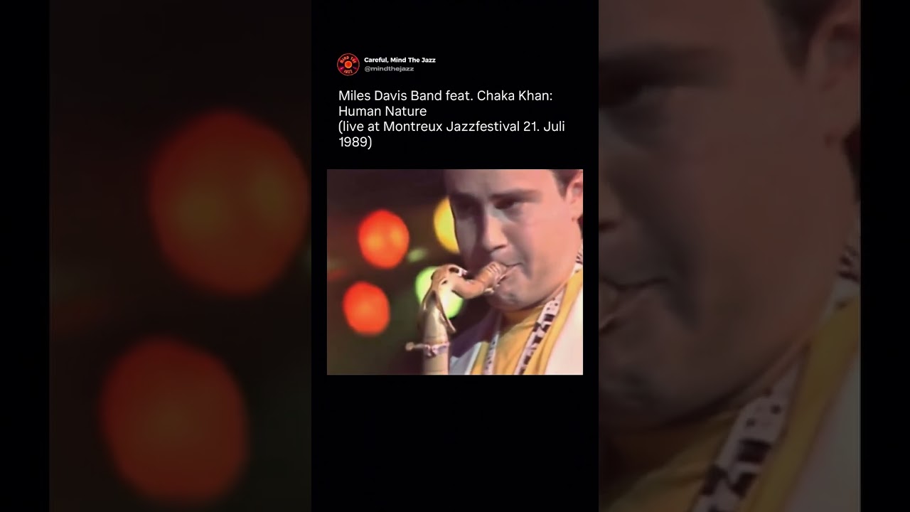 Miles Davis performing live at Montreux Jazz festival, 1989 #milesdavis #jazz #music