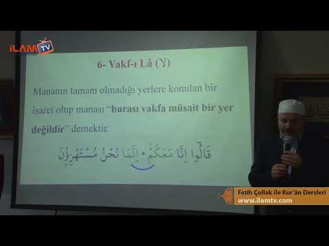 Kuran'da Duraklar (Secâvendî'de Vakıf İşaretleri) - (Tecvid Dersleri) - Hayri Ünal